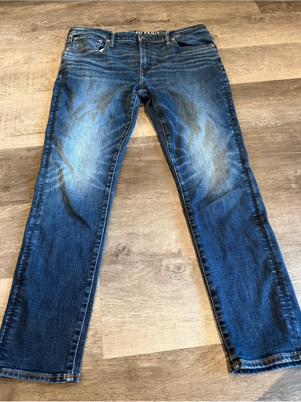 American Eagle Outfitters Men's Medium Blue Straight Jeans 38 x 32